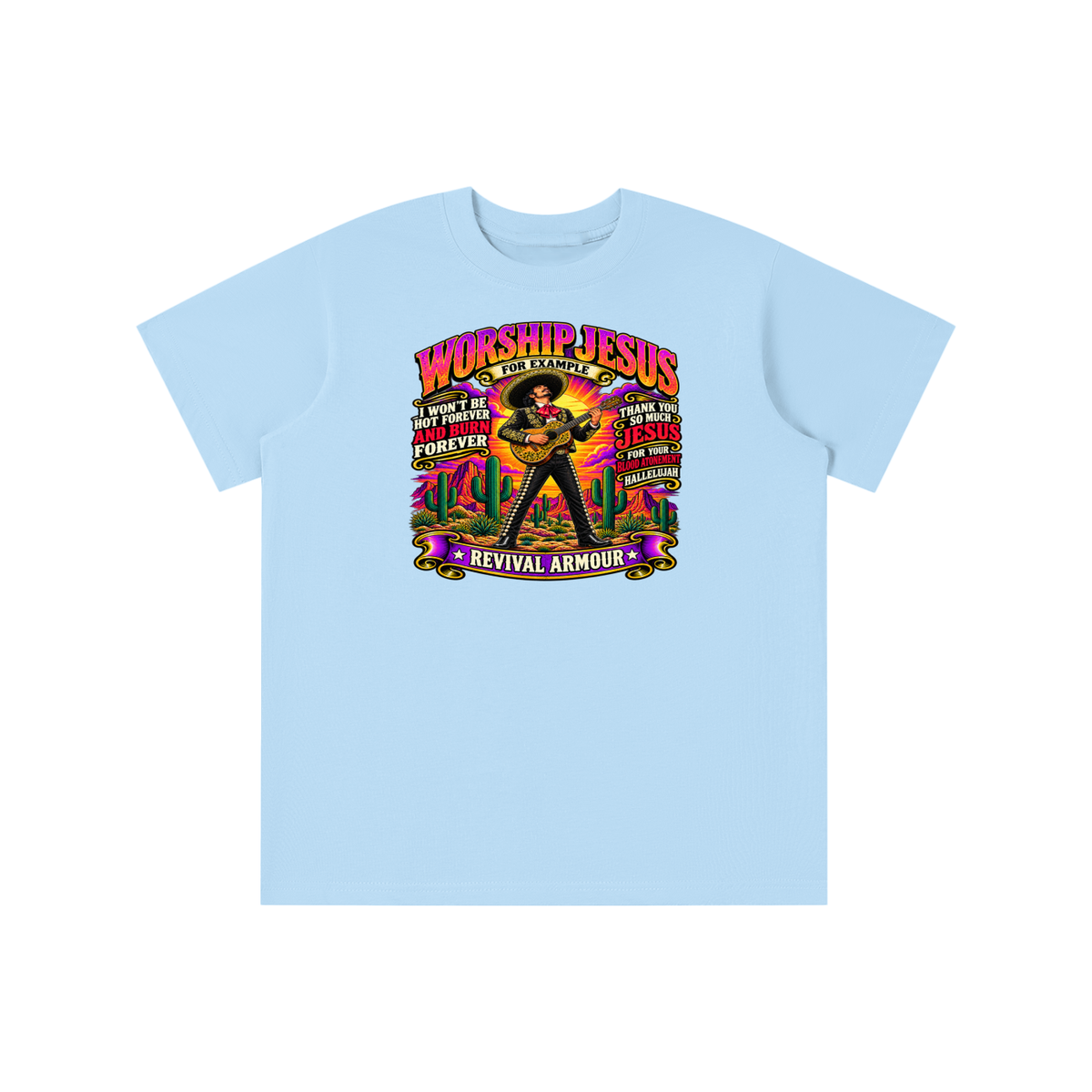 WORSHIP JESUS revival armour youth T-shirt