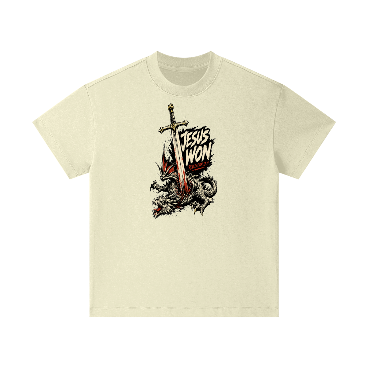 Jesus Won Revelation 12:11 Kids T-Shirt