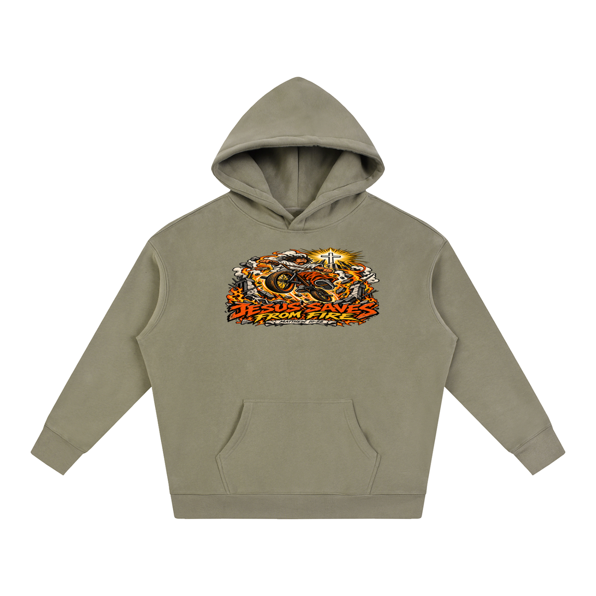 JESUS SAVES FROM FIRE Hoodie