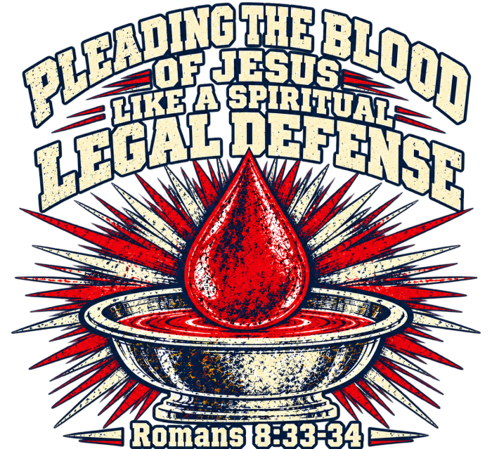 pleading the blood of Jesus like a spiritual legal defense Hoodie