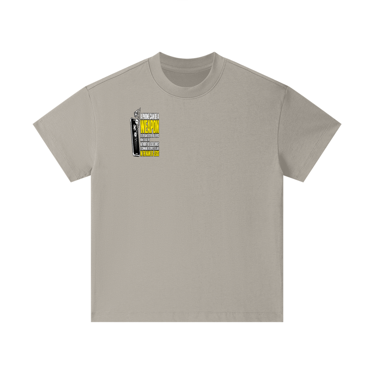 A PHONE CAN BE A WEAPON TO EXPLAIN TO OTHER BELIEVERS HOW TO US THE AUTHORITY OF JESUS CHRIST TO COMMAND EVIL SPIRITS TO IN THE NAME JESUS Kids T-Shirt