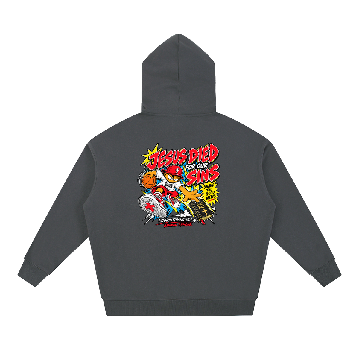 REVIVAL EST. 2026 ARMOUR JESUS DIED FOR OUR SINS Hoodie