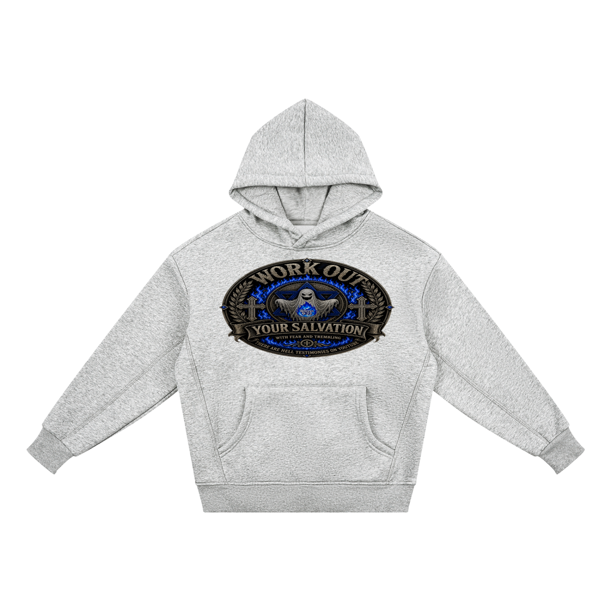 Workout salvation with fear and trembling Fleece youth Hoodie
