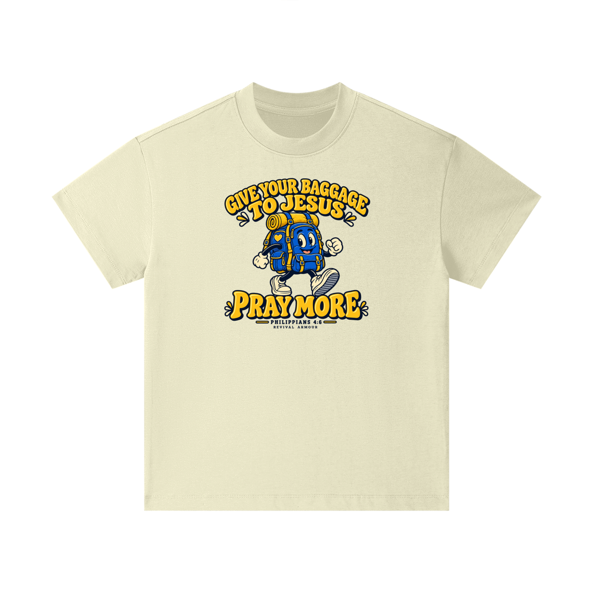 GIVE YOUR BAGGAGE TO JESUS PRAY MORE - PHILIPPIANS 4:6 - Kids T-Shirt