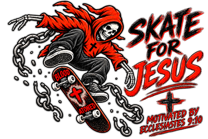 SKATE FOR JESUS MOTIVATED BY ECCLESIASTES 9:10 T-Shirt