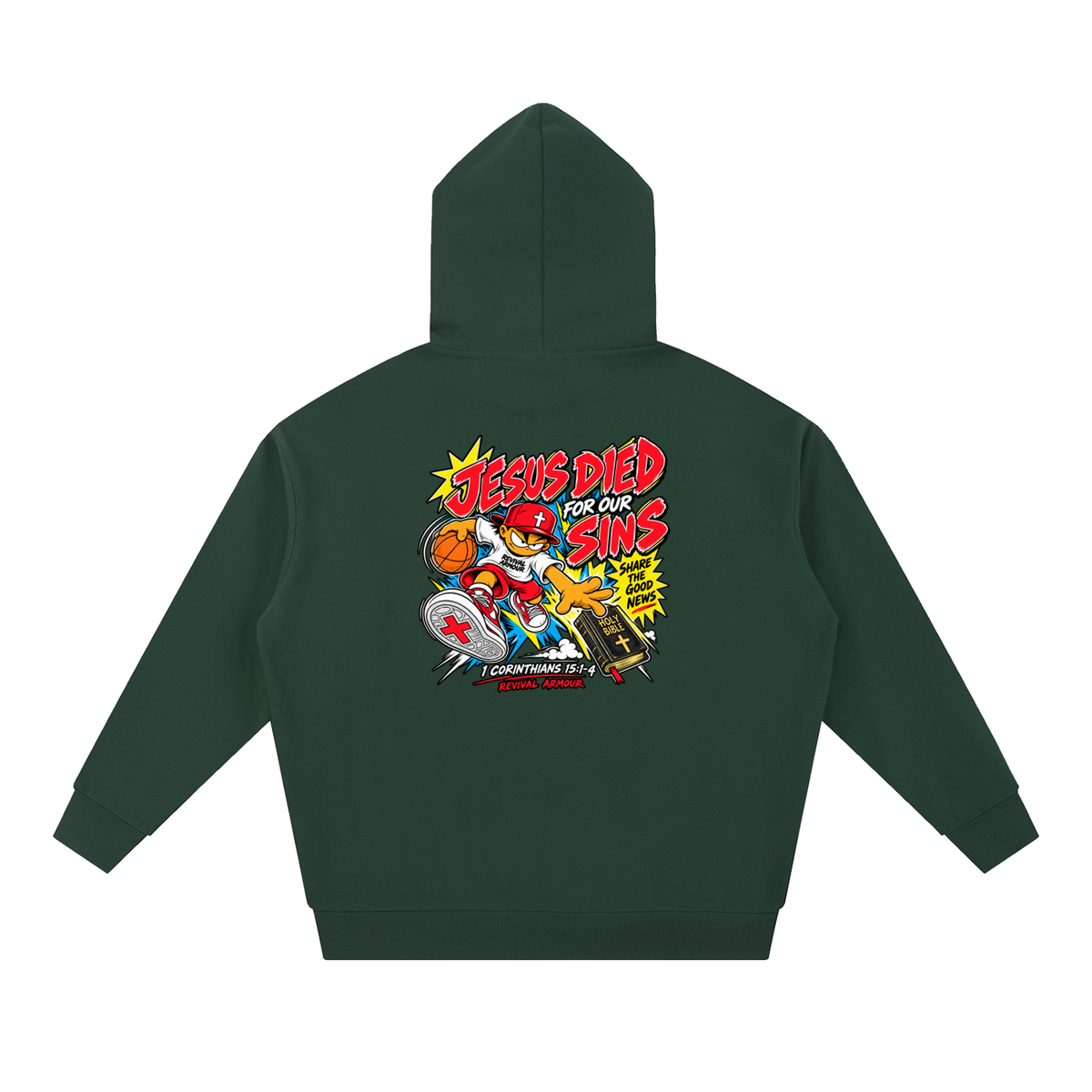 REVIVAL EST. 2026 ARMOUR JESUS DIED FOR OUR SINS Hoodie