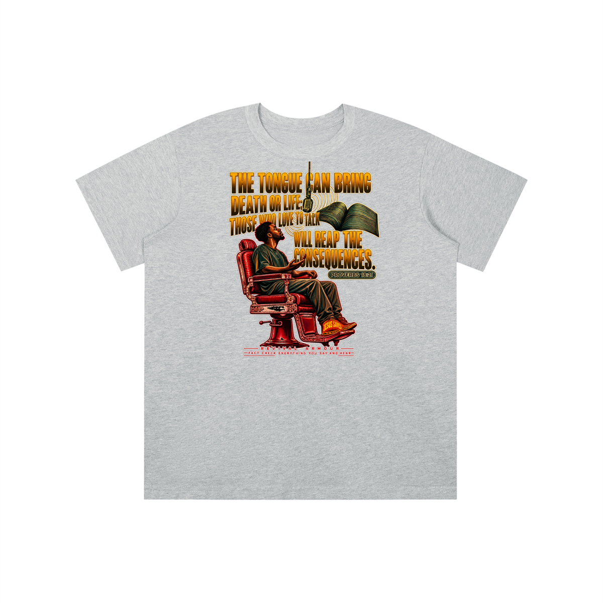 PROVERBS 18:21 NLT youth T-shirt