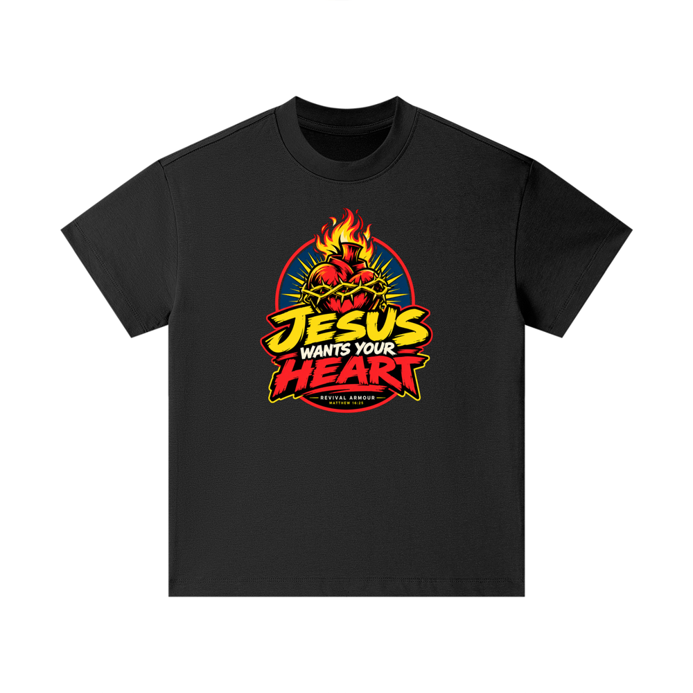 JESUS WANTS YOUR HEART - REVIVAL ARMOUR - Kids T-Shirt
