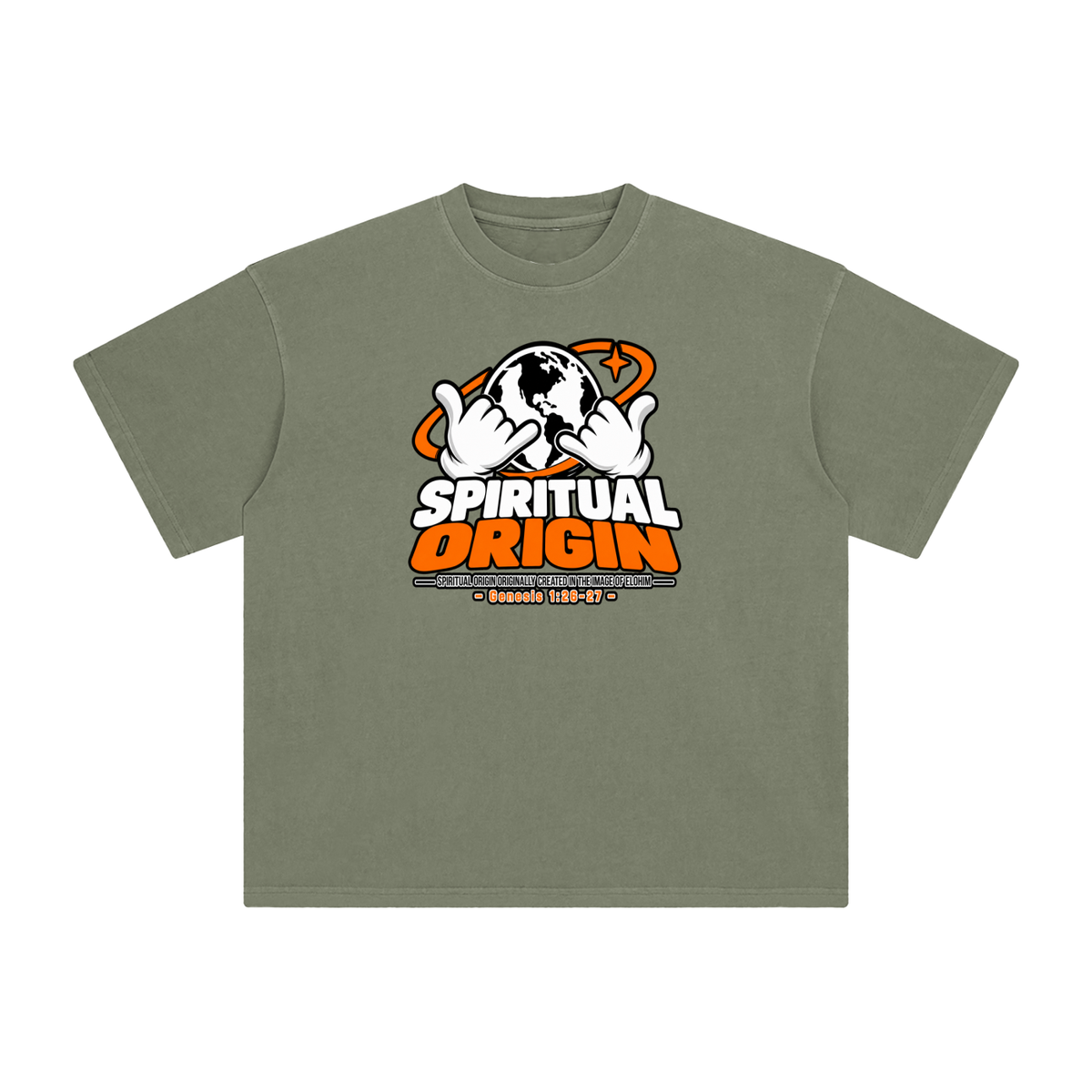 SPIRITUAL ORGIN SPIRITUAL ORGIN ORIGINALLY CREATED IN THE IMAGE OF ELOHIM - GENESIS 1:26-27 - T-Shirt
