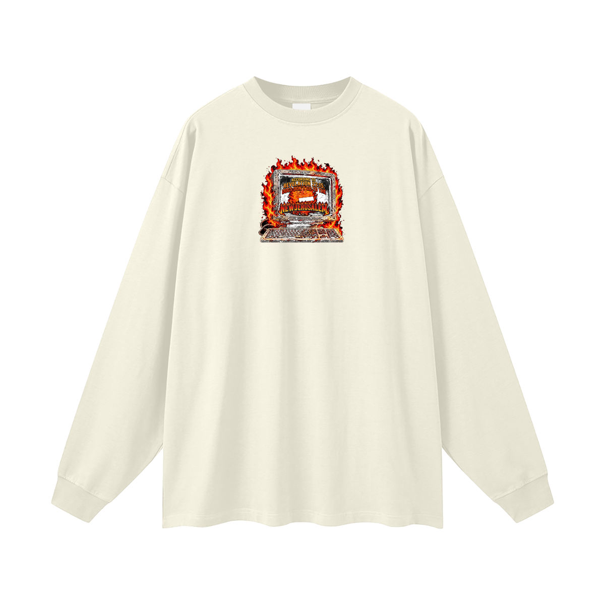 ACCORDING TO REVELATION 22:15, DOGS DON'T GO TO THE NEW JERUSALEM Long Sleeve T-Shirt