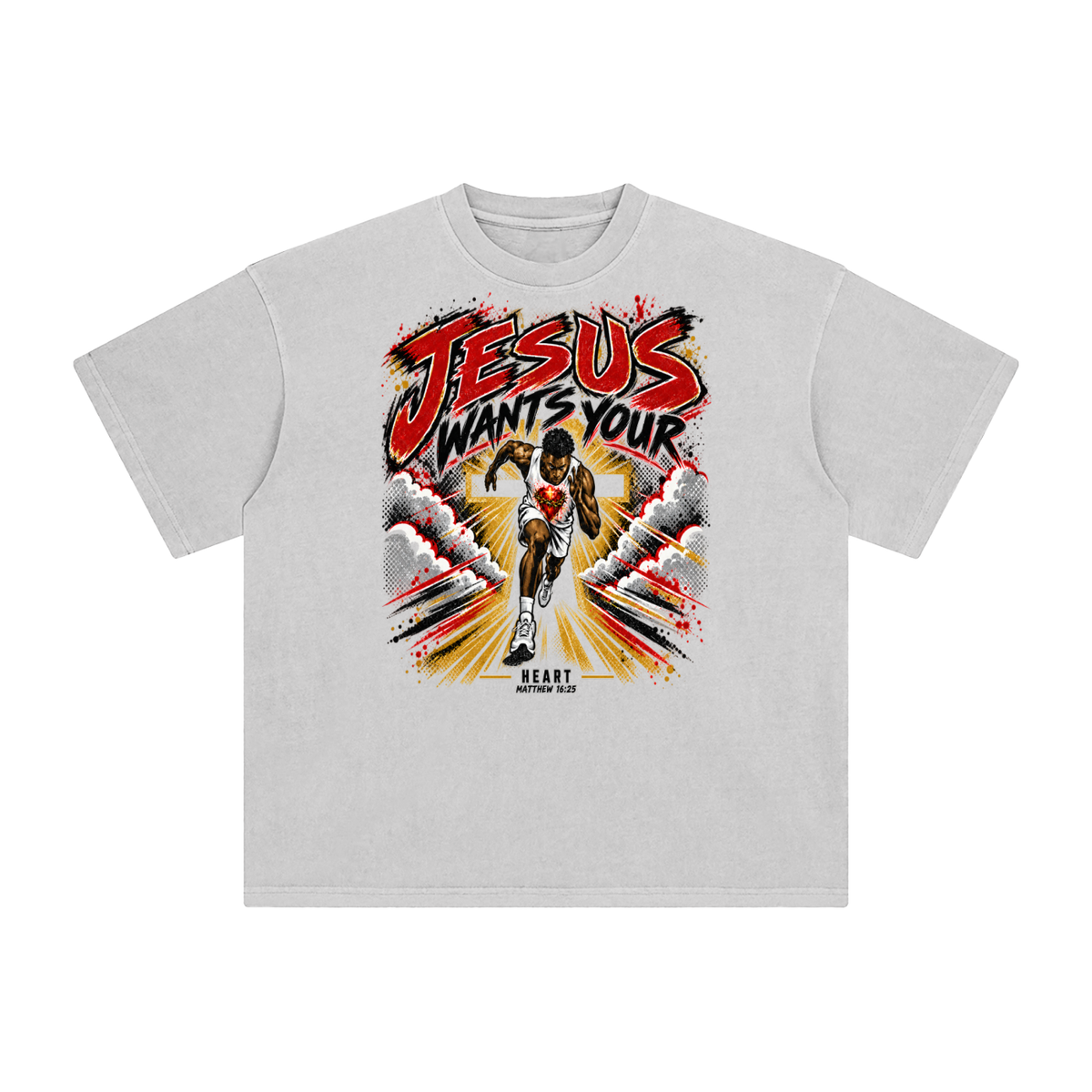 JESUS WANTS YOUR HEART MATTEW 16:25 T-Shirt