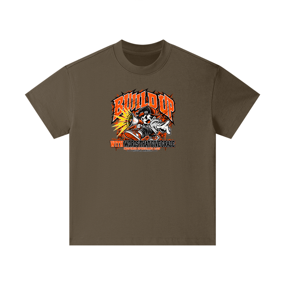 BUILD UP WITH WORDS THAT GIVE GRACE INSPIRED BY EPHESIANS 4:29 Kids T-Shirt