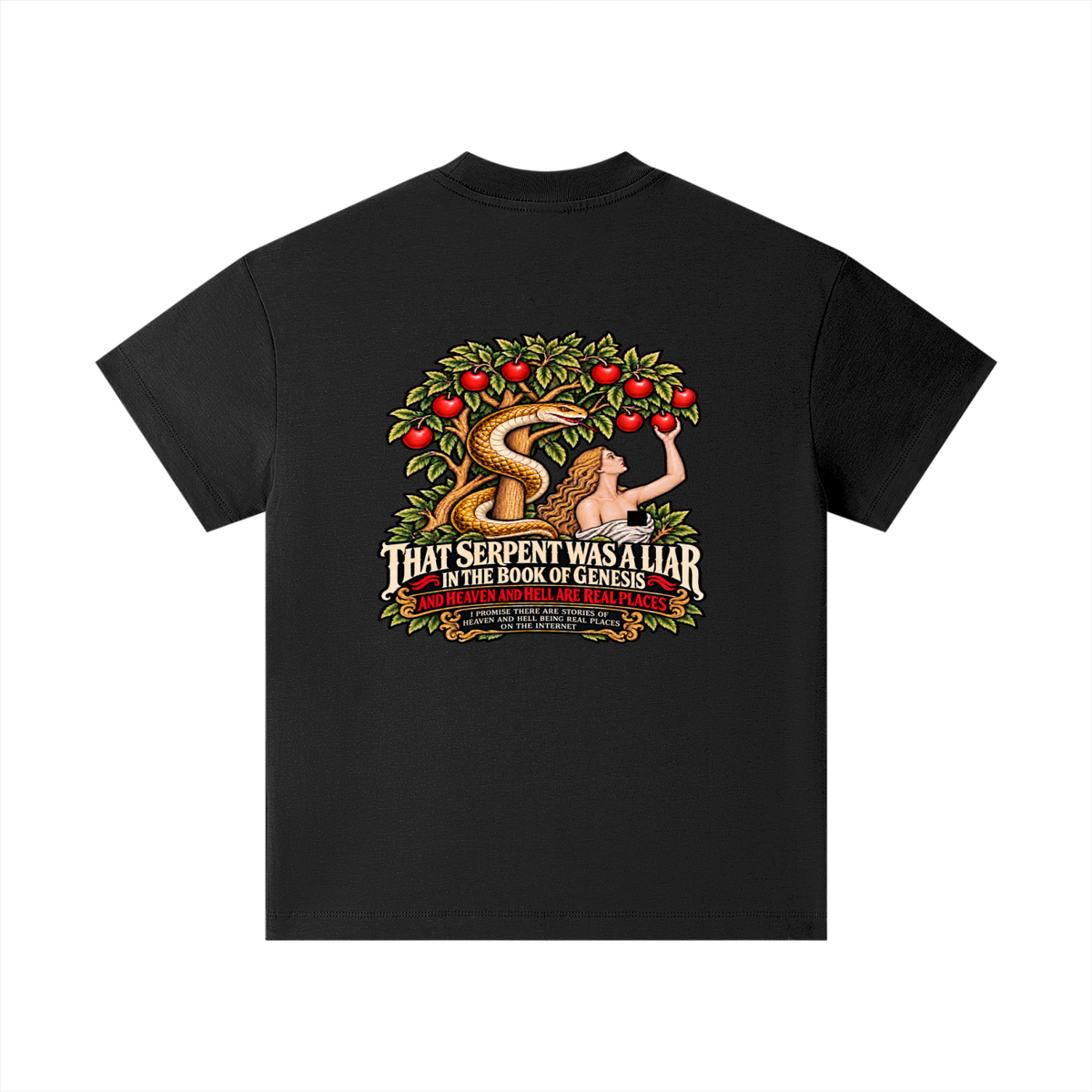 REVIVAL ARMOUR THAT SERENT WAS A LIAR IN THE BOOK OF GENESIS AND HEAVEN AND HELL ARE REAL PLACES I PROMISE THESE ARE STORIES OF HEAVEN AND HELL BEING REAL PLACES ON THE INTERNET Kids T-Shirt