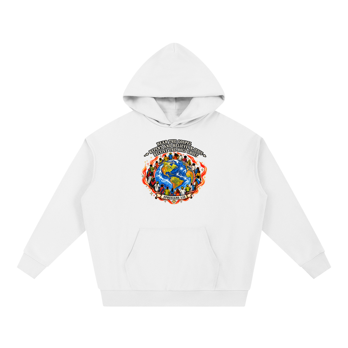 Hear the Gospel > repent and believe in Jesus > Receive the Holy Ghost Hoodie