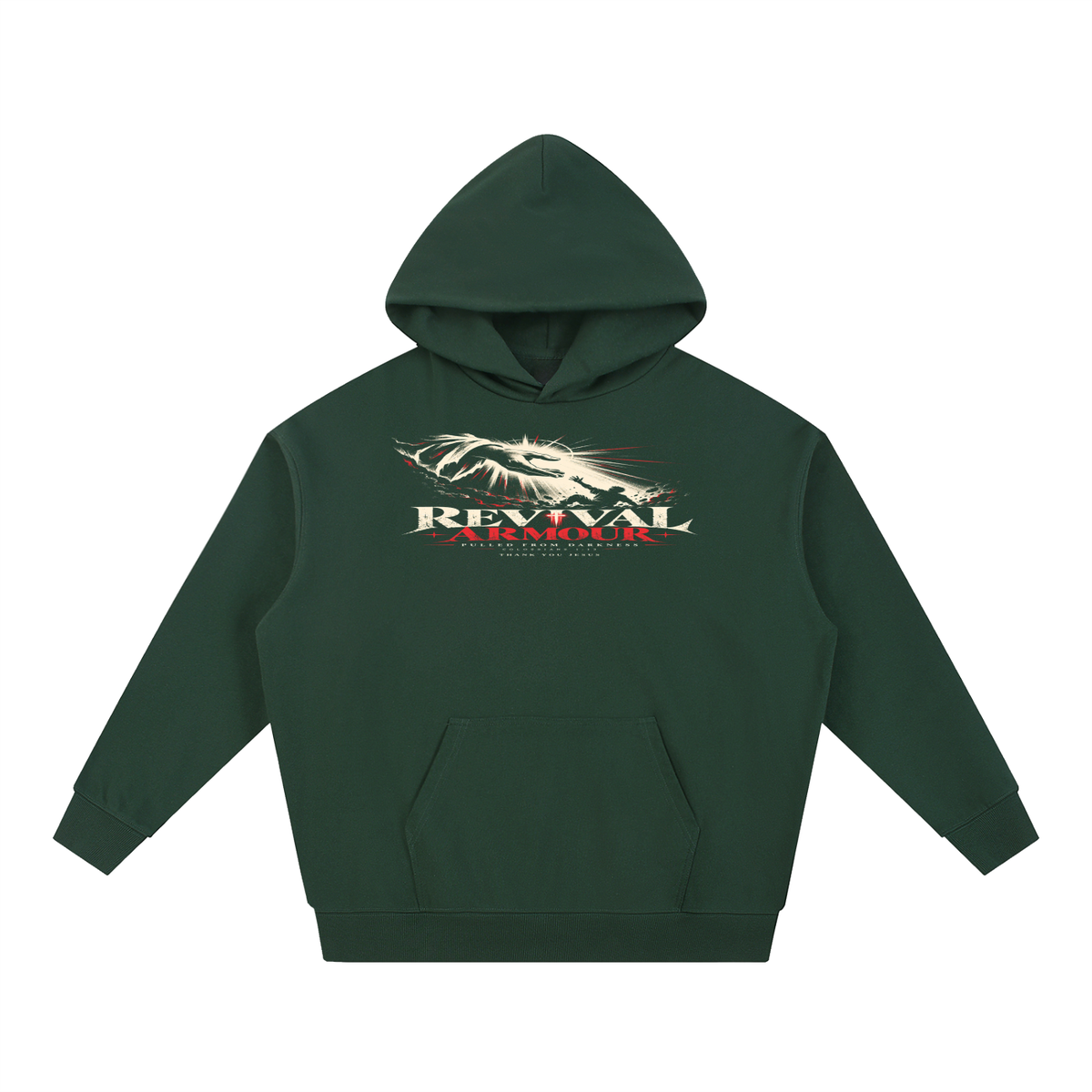 REVIVAL ARMOUR -PULLED FROM DARKNESS- -1 COLOSSIANS 1:13- THANK YOU JESUS  Hoodie