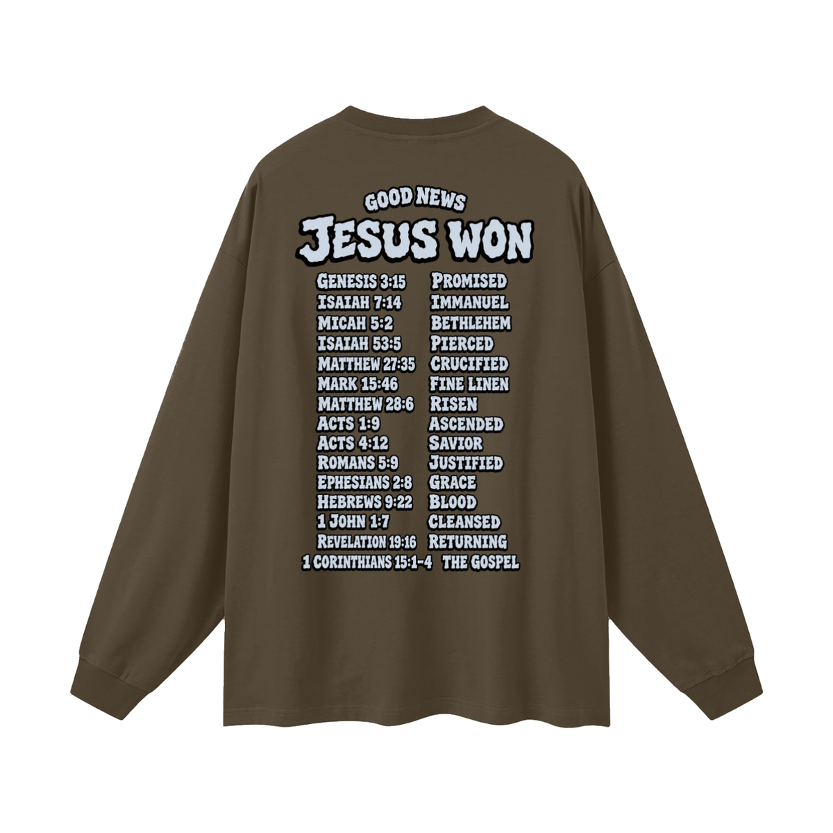 Jesus Won Long Sleeve T-Shirt