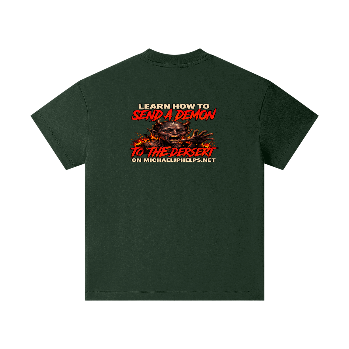 LEAN INTO THE HATE SEND A DEMON TO DESERT AND KNOW THAT GOD HATES ALL WHO DO EVIL ACCORDING TO PSALM 5:5 NLT LEARN HOW TO SEND A DEMON TO THE DESERT ON MICHAELJPHELPS.NET Kids T-Shirt
