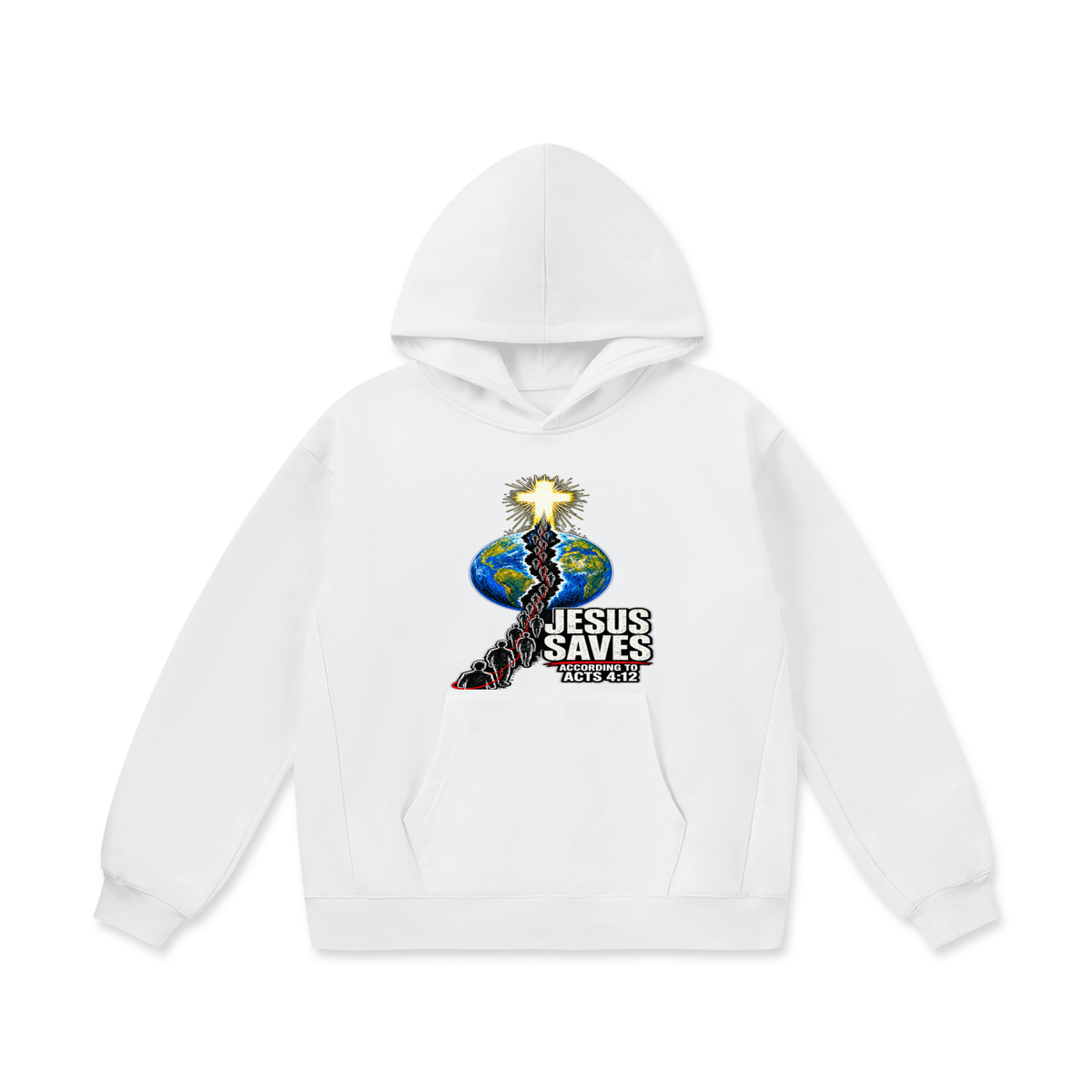 JESUS SAVES ACCORDING TO ACTS 4:12 Hoodie