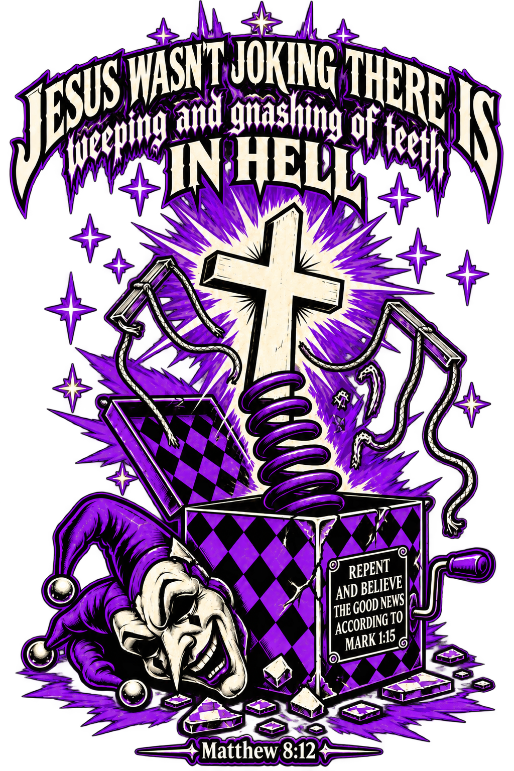 Jesus wasn’t joking there is weeping and gnashing of teeth in hell Hoodie