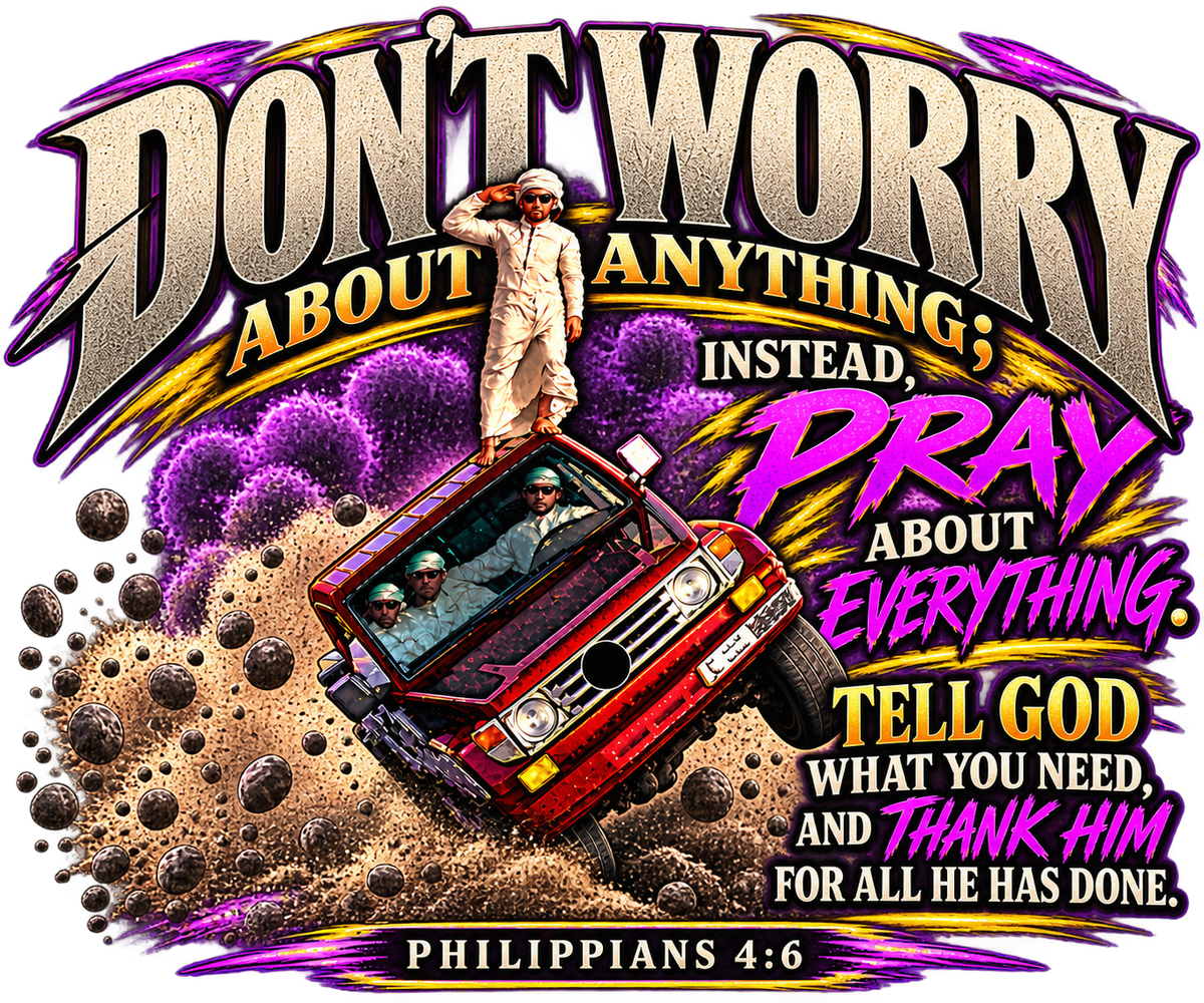 PHILIPPIANS 4:6 NLT youth T-shirt