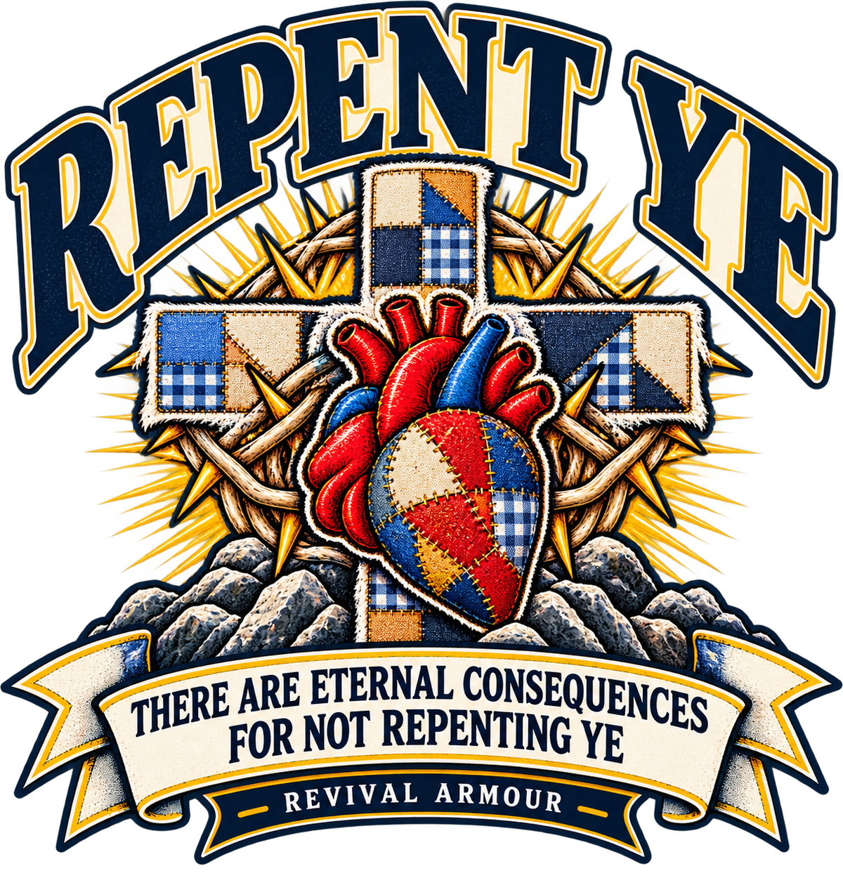 REPENT YE THERE ARE ETERNAL CONSEQUENCES FOR NOT REPENTING YE REVIVAL ARMOUR Sweatpants