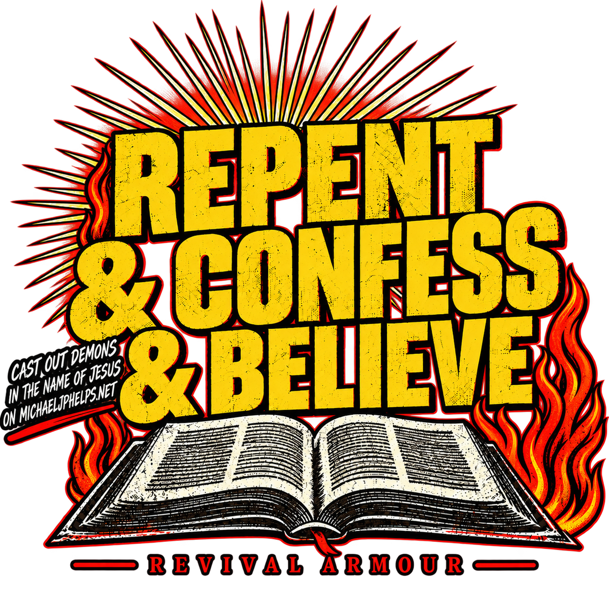 REPENT & CONFESS & BELIEVE Kids' Shorts
