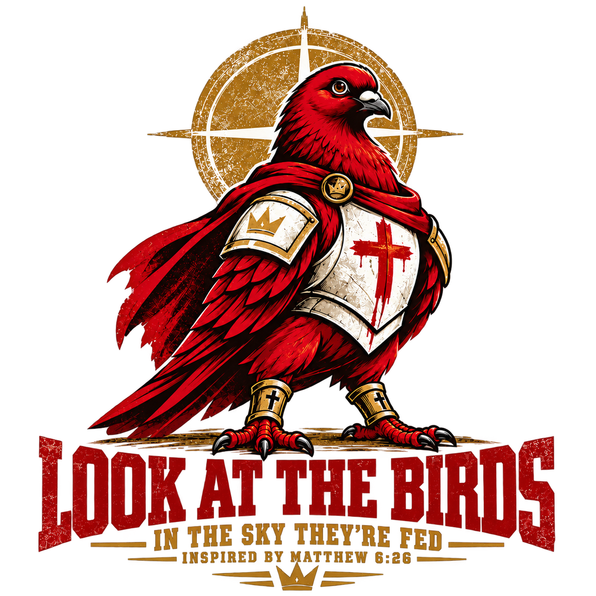 LOOK AT THE BIRDS IN THE SKY THEY'RE FED INSPIRED BY MATTHEW 6:26 Shorts