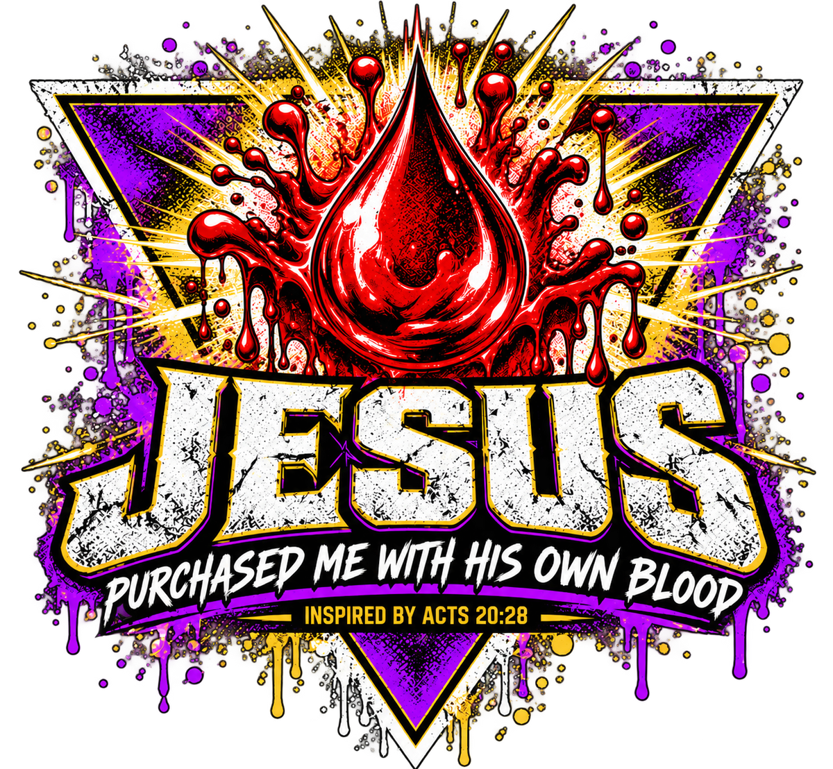 JESUS PURCHASED ME WITH HIS OWN BLOOD INSPIRED BY ACTS 20:28 T-Shirt