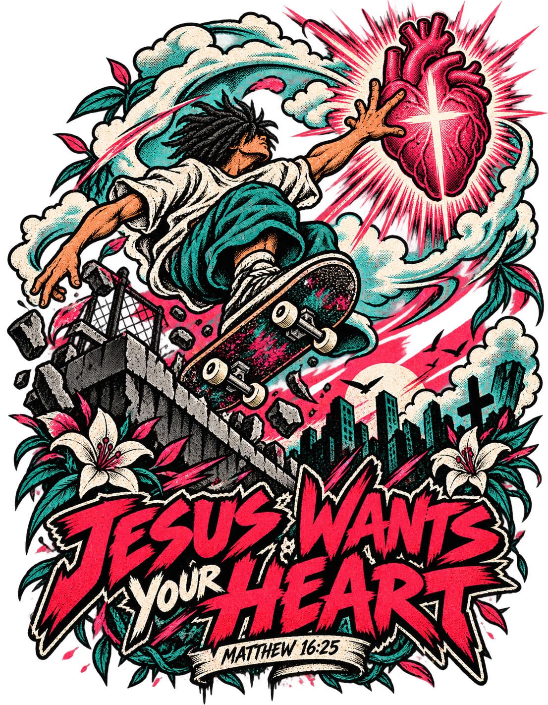 JESUS WANTS YOUR HEART (MATTHEW 16:25) T-Shirt